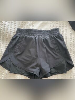 All in Motion black athletic shorts with built in brief/bike shorts